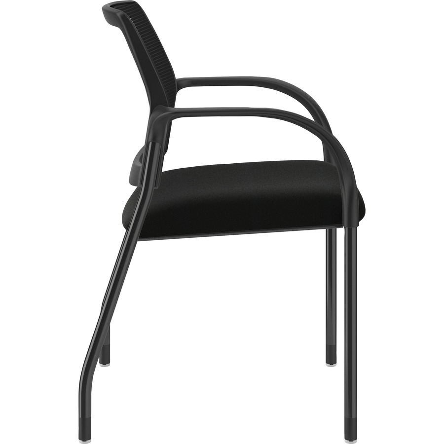 HON Ignition Chair Black Fabric Seat Black Mesh Back Black Steel