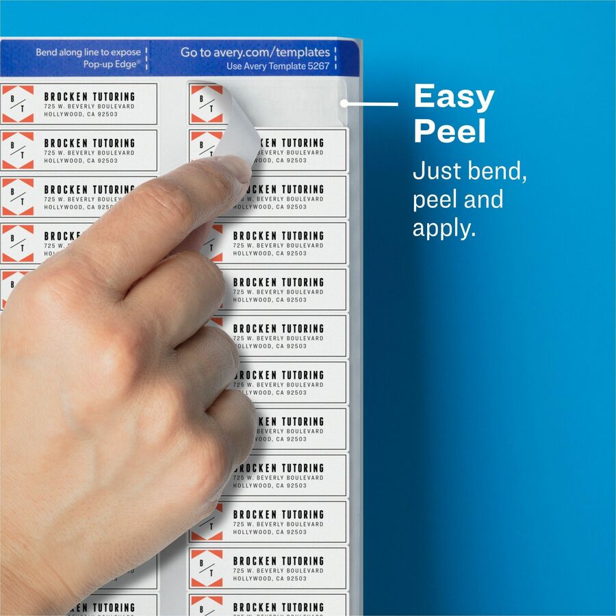 Avery Matte Clear Easy Peel Address Labels AVE8667
