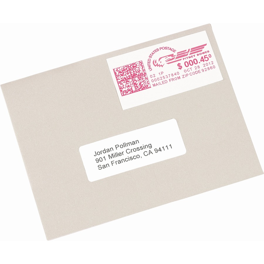 Avery® Address Label 1 1/2" Width x 2 3/4" Length Permanent