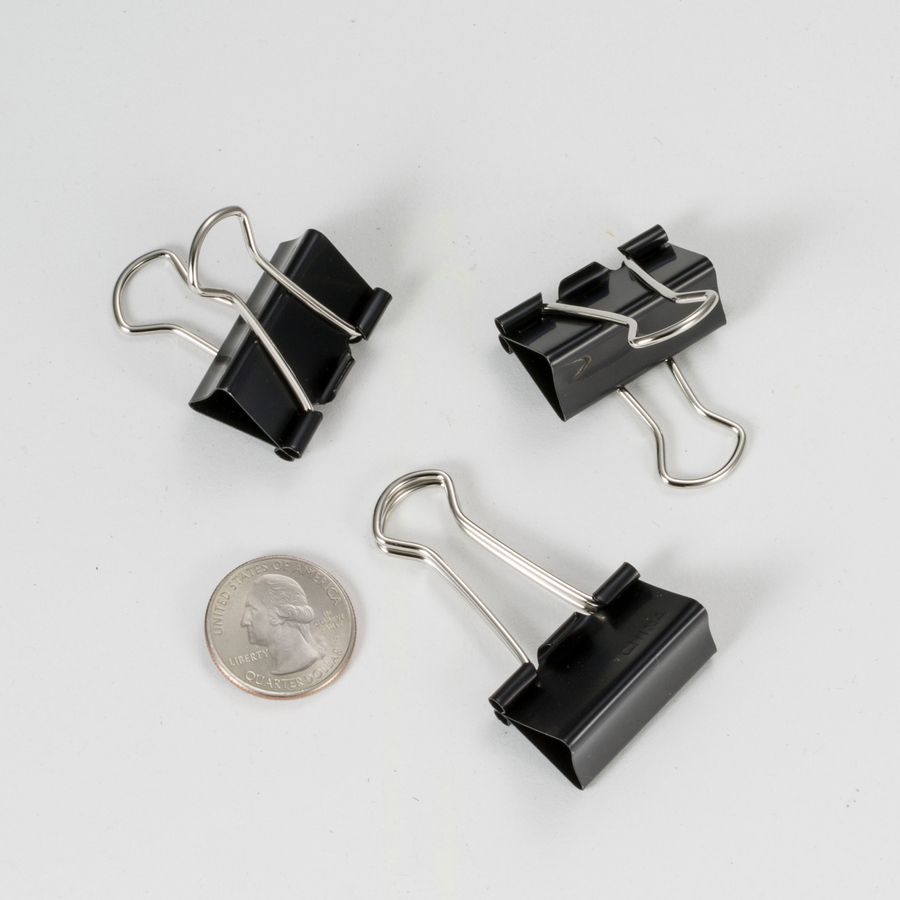 Officemate Binder Clips, Medium Medium 2.4" Width 0.62" Size