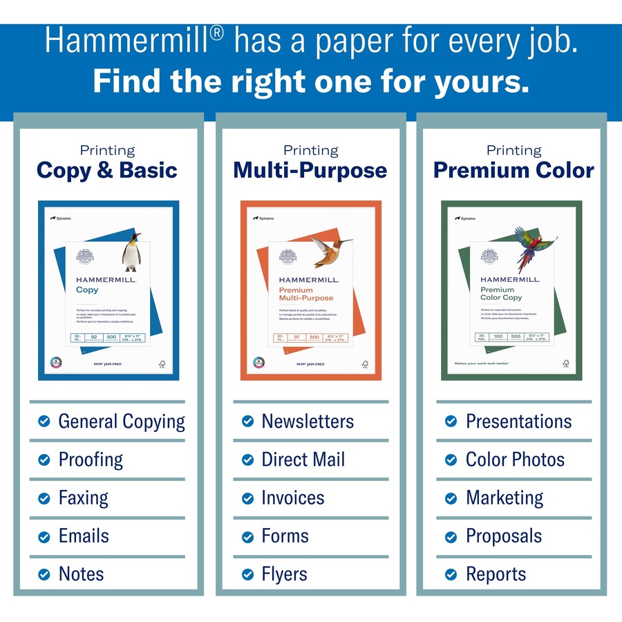 Hammermill Premium Color Copy Cover Cardstock White Copy & Printer