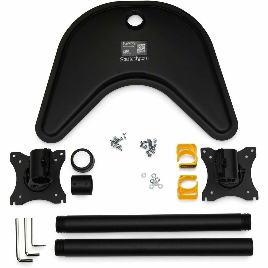 Vertical Dual Monitor Stand, Heavy Duty Steel, Monitors up