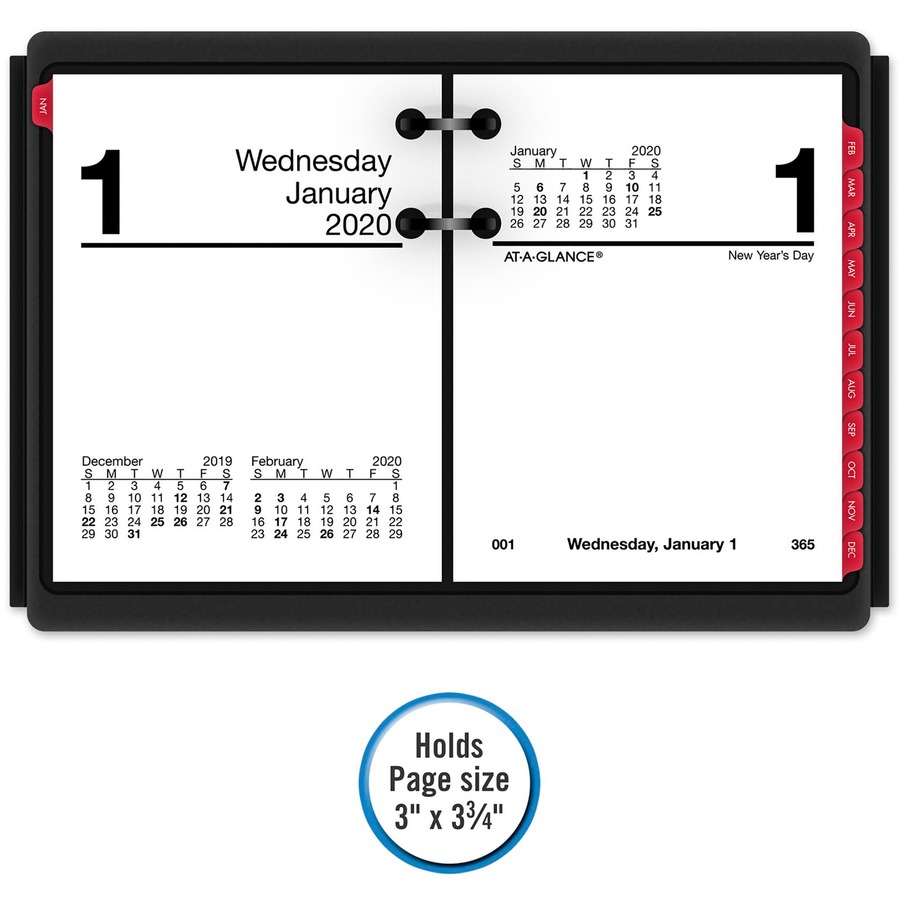 AtAGlance Loose Leaf Plastic Calendar Base Desk Calendar Bases