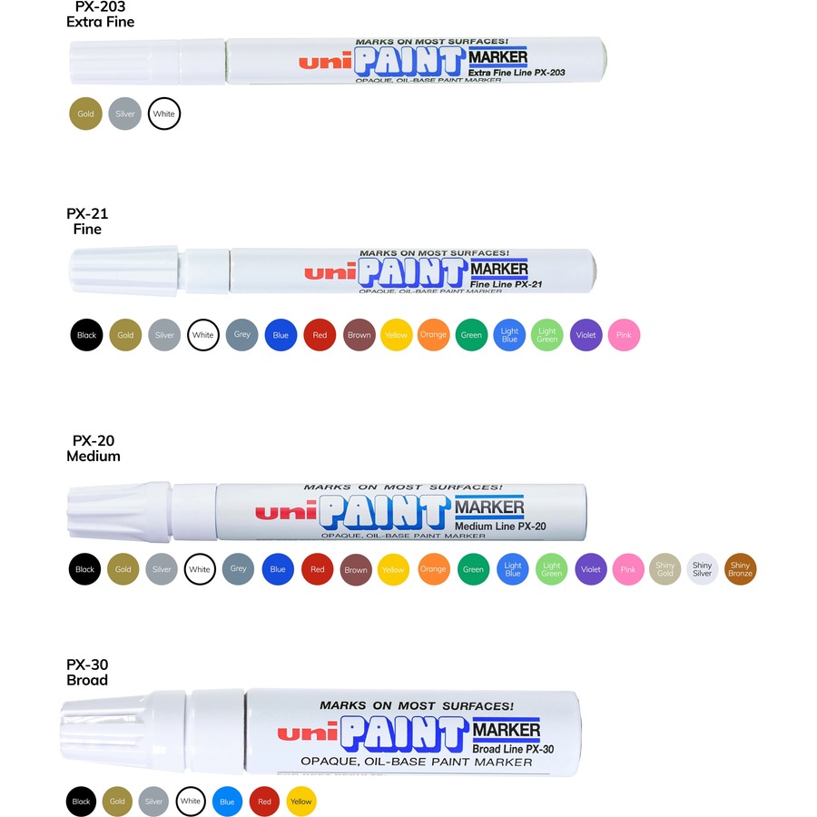 uni® uniPaint PX20 OilBased Paint Marker Medium Marker Point