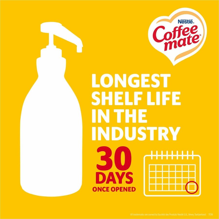 Coffee mate Hazelnut GlutenFree Liquid Creamer Pump Bottle