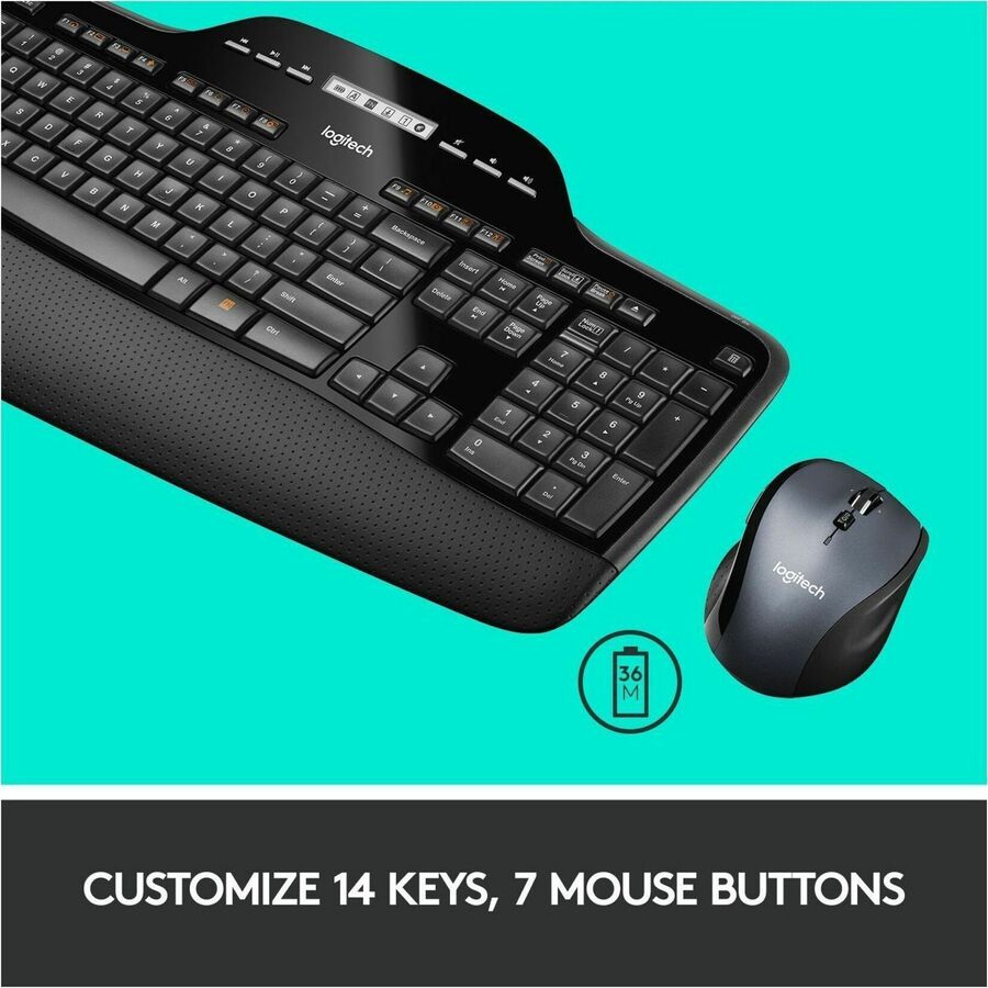 Logitech MK710 Wireless Keyboard and Mouse Combo for Windows, 2.4GHz
