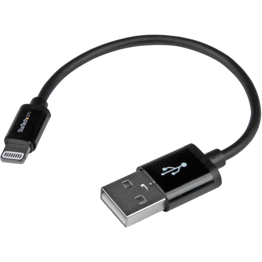 15cm 6in Short Black Apple 8pin Lightning Connector to