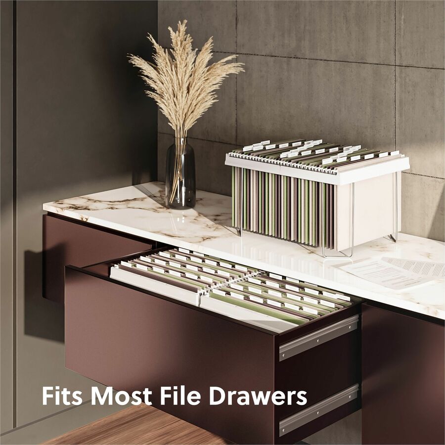 Smead HeavyDuty Adjustable Hanging Folder Frame Letter