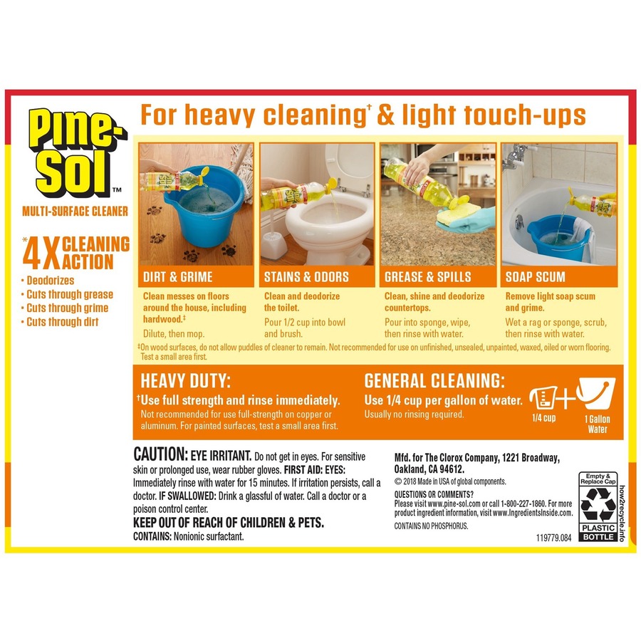 PineSol All Purpose Cleaner Spray 60 fl oz (1.9 quart) Lemon