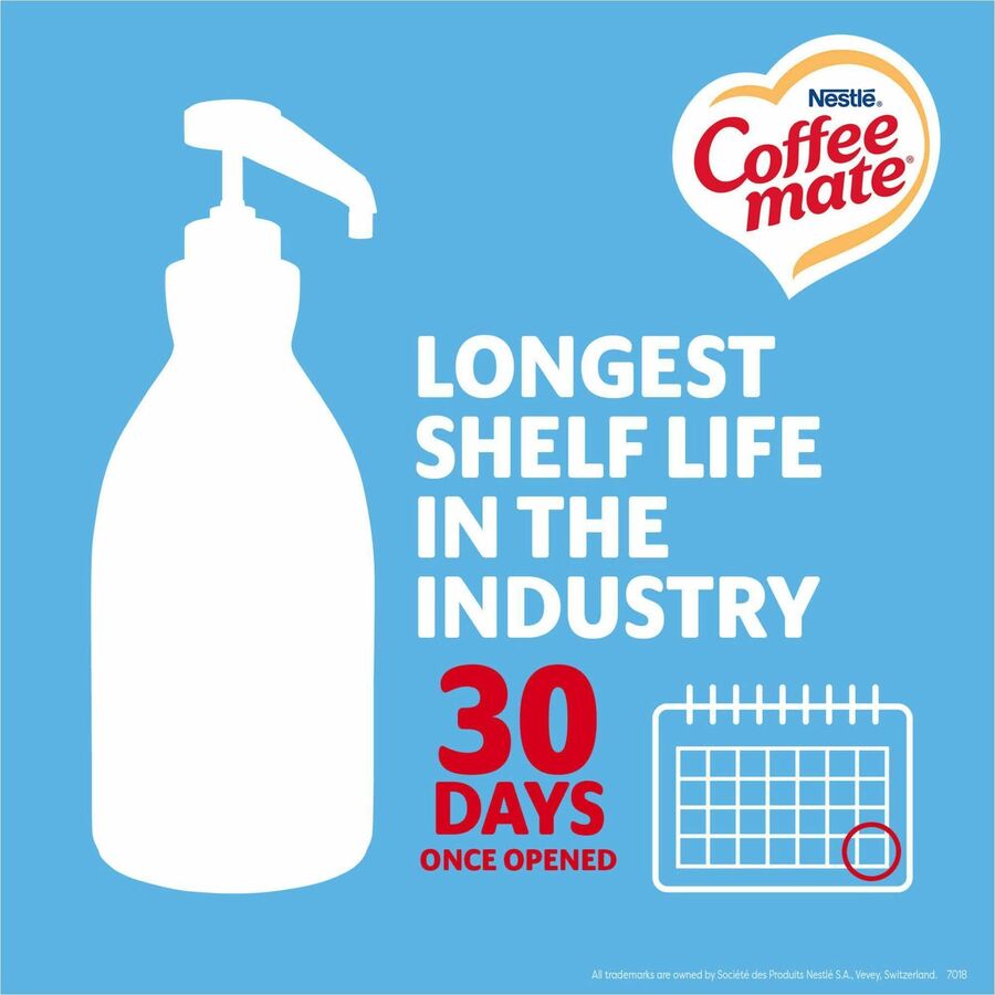 Coffee mate French Vanilla GlutenFree Liquid Creamer Pump Bottle