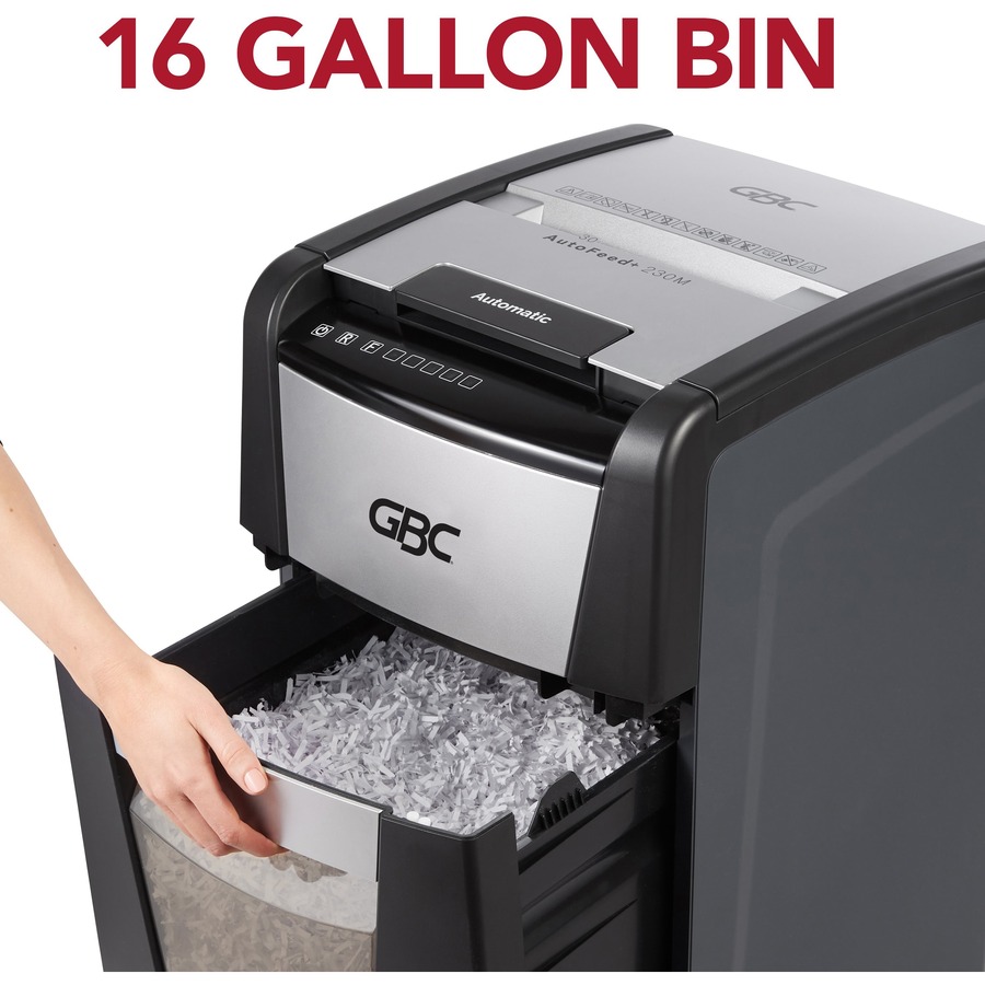 GBC AutoFeed+ Office Shredder, 300X, Super CrossCut, 300 Sheets