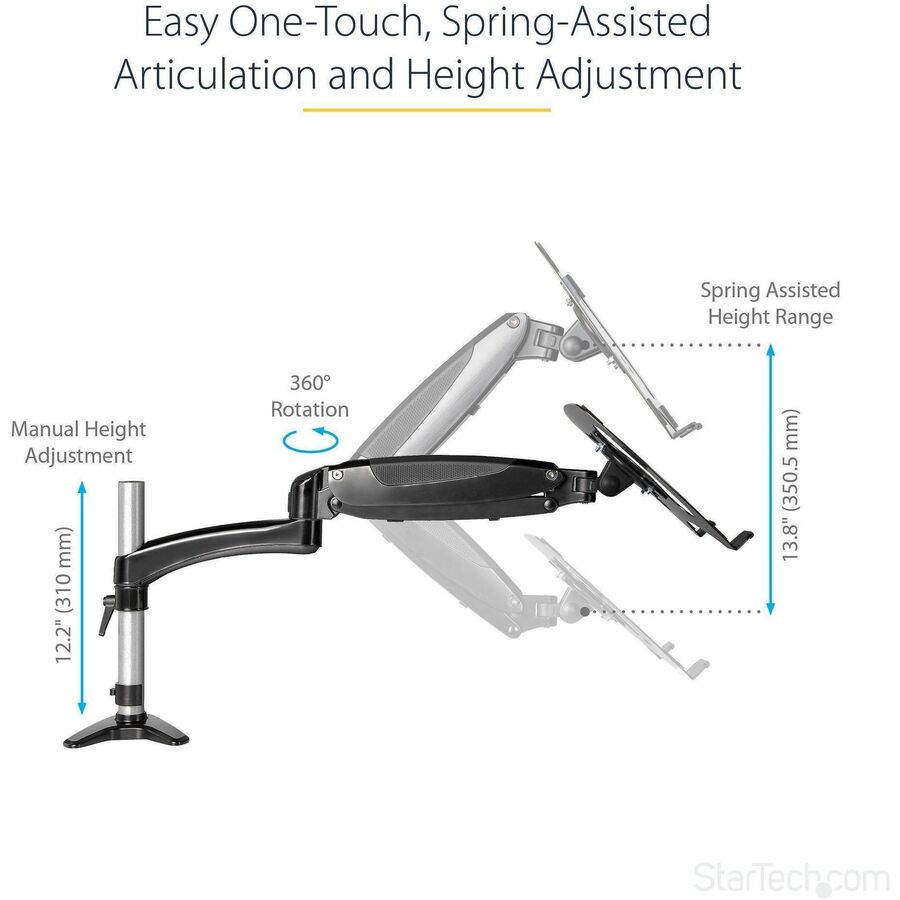 Desk Mount Laptop Arm, Full Motion Articulating Arm/Stand
