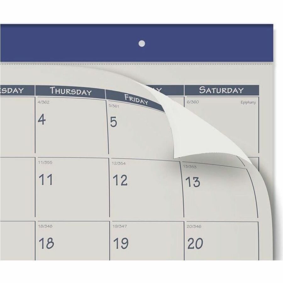 AtAGlance Fashion Color Monthly Desk Pad, Standard, 21 3/4" x 17