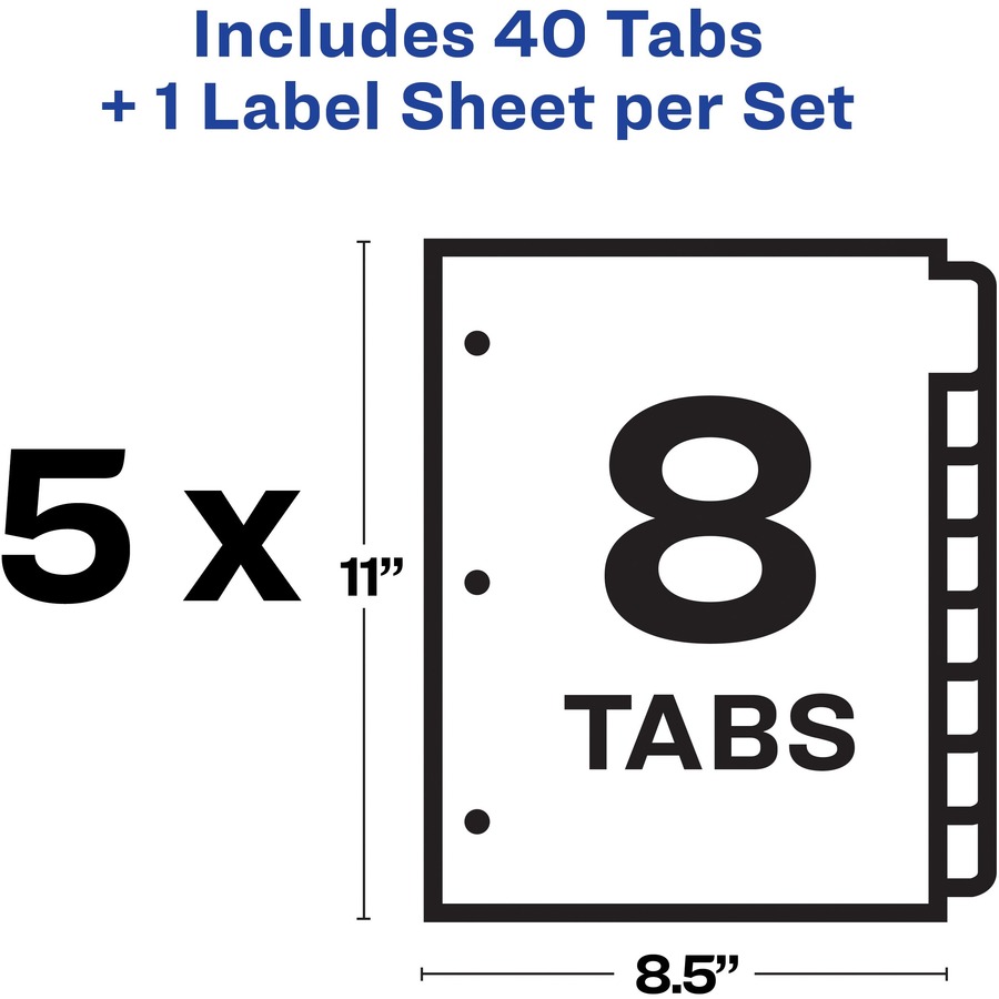Avery® Index Maker Index Divider 40 x Divider(s) Printon Tab(s
