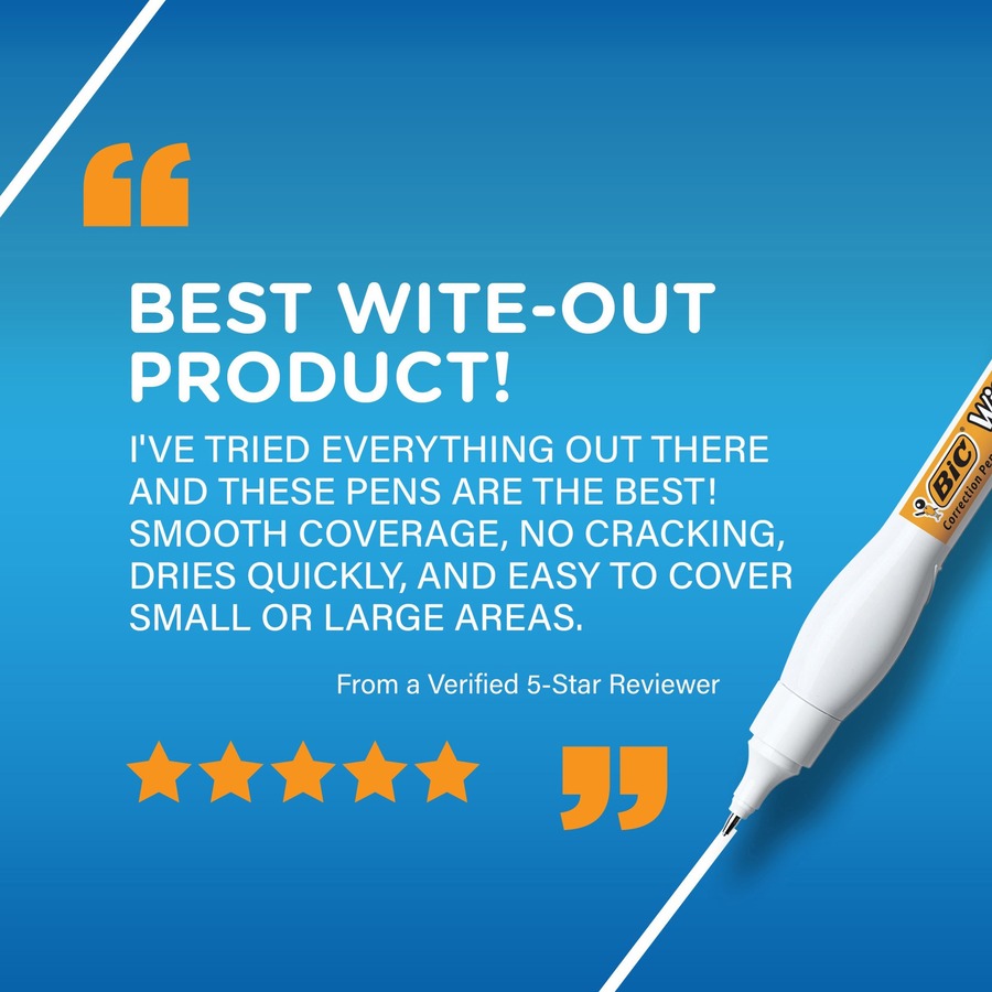 WiteOut Shake 'n Squeeze Correction Pen Correction Supplies BIC