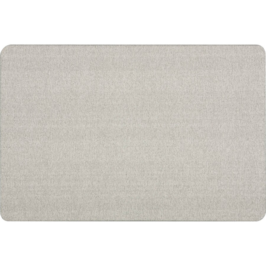 Quartet Oval Office Bulletin Board 36" Height x 48" Width Gray