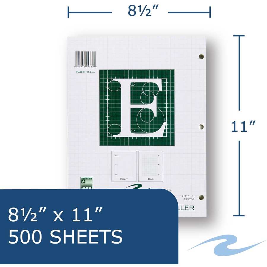 Roaring Spring 5x5 Graph Ruled Engineering Loose Leaf Filler Paper