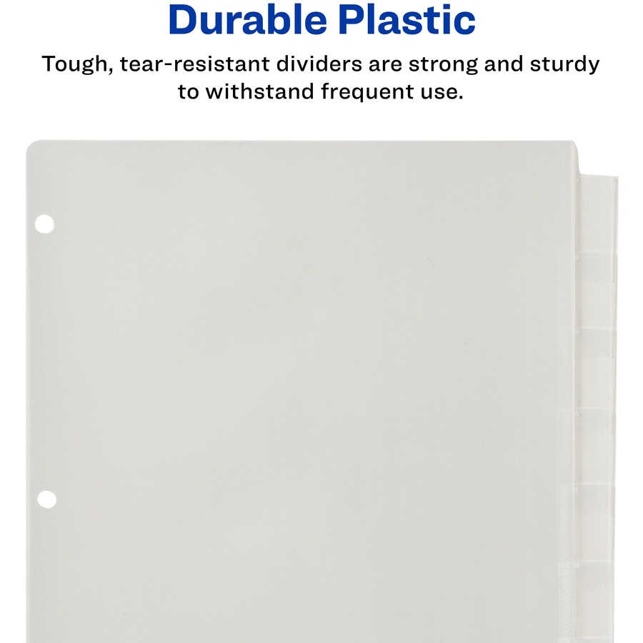 Avery® Big Tab Insertable Plastic Dividers 8 x Divider(s) 8 8 Tab