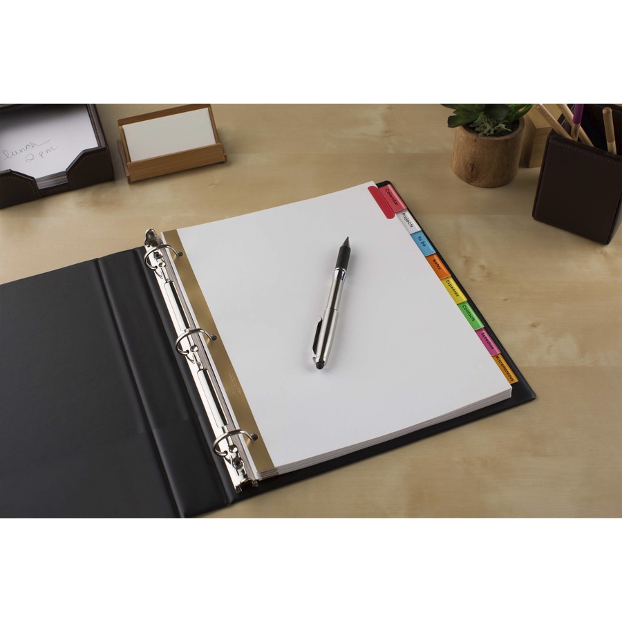 Avery® Big Tab Insertable Dividers Reinforced Gold Edge 8 Blank Tab