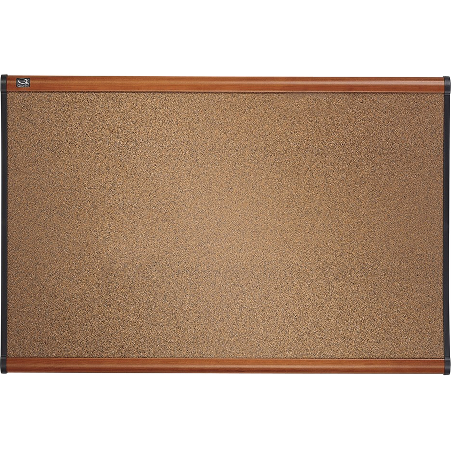 Quartet Prestige Bulletin Board 36" Height x 48" Width Brown Cork