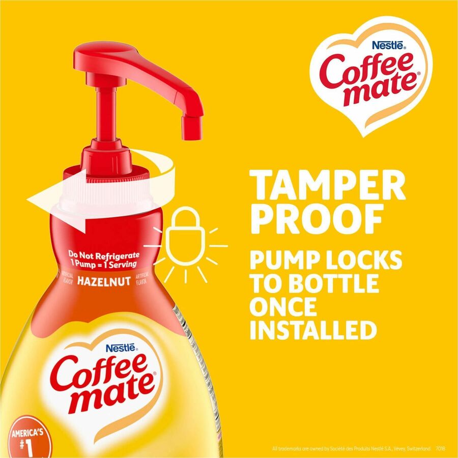Coffee mate Hazelnut GlutenFree Liquid Creamer Pump Bottle
