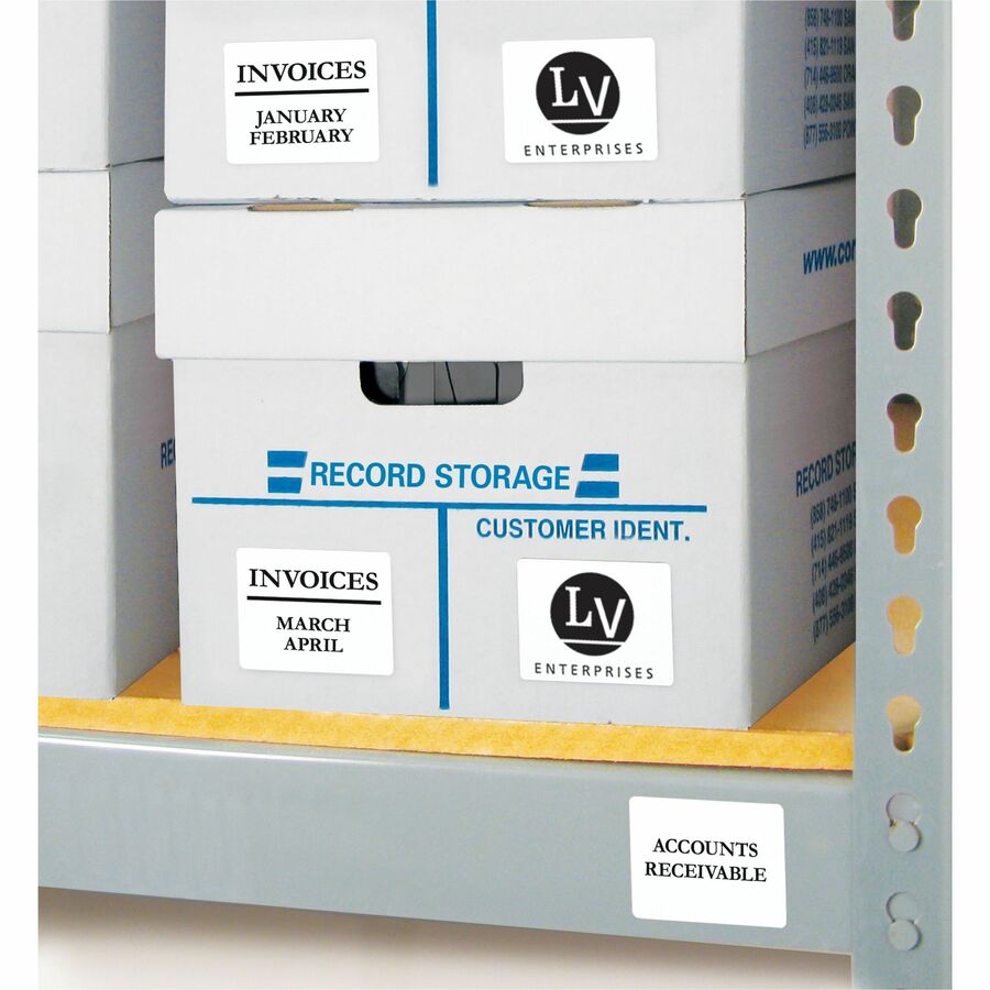 Avery® Laser Inkjet Printer Permanent ID Labels 1 1/4" Width x 1 3/4" Length Permanent