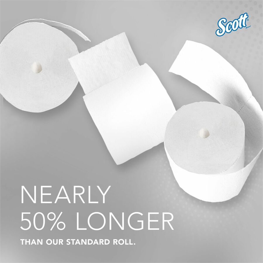 Scott Coreless Standard Roll Bathroom Tissue 2 Ply 4.40" x 4