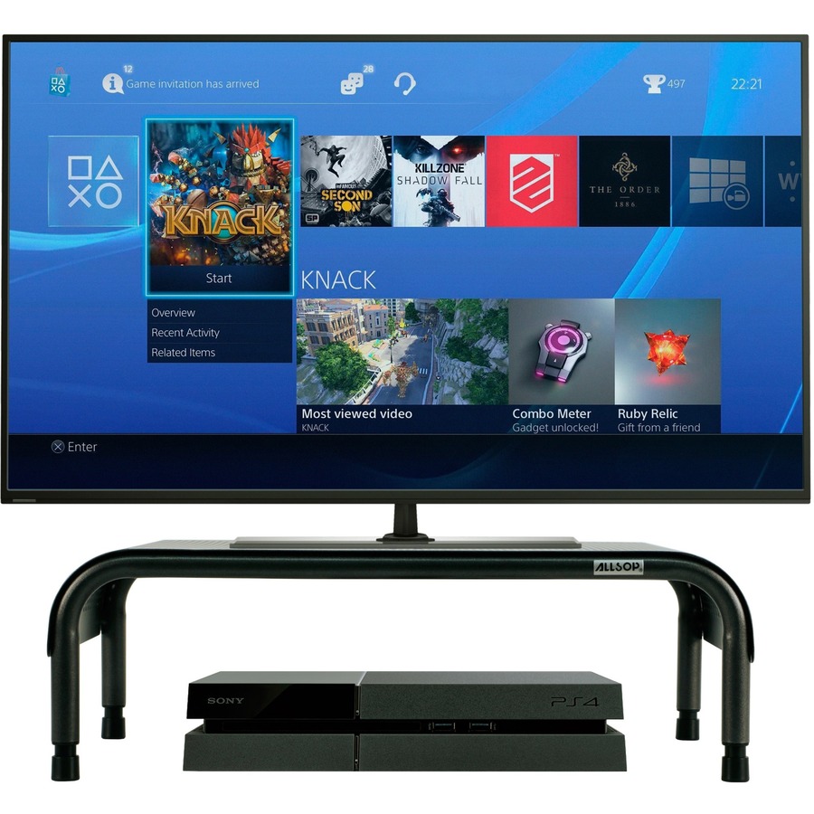 Allsop Metal Art Ergo 3 Adjustable Height Monitor Stand 15Inch Wide