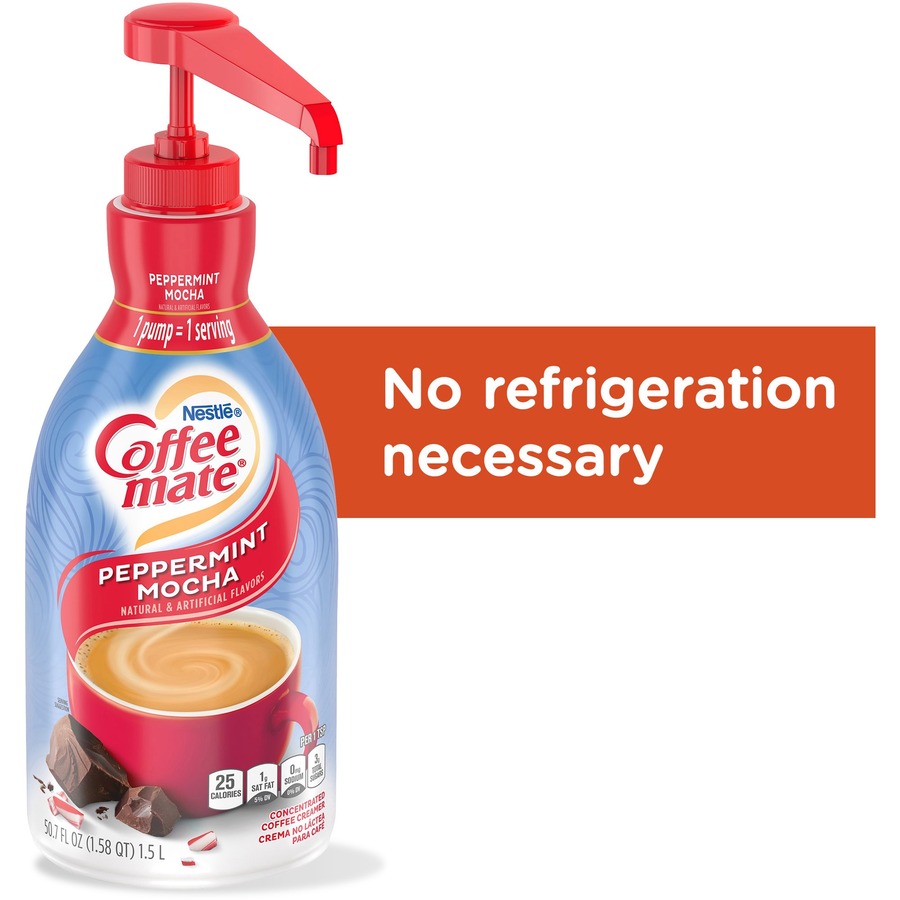 Coffee mate Peppermint Mocha Liquid Creamer Pump Bottle GlutenFree