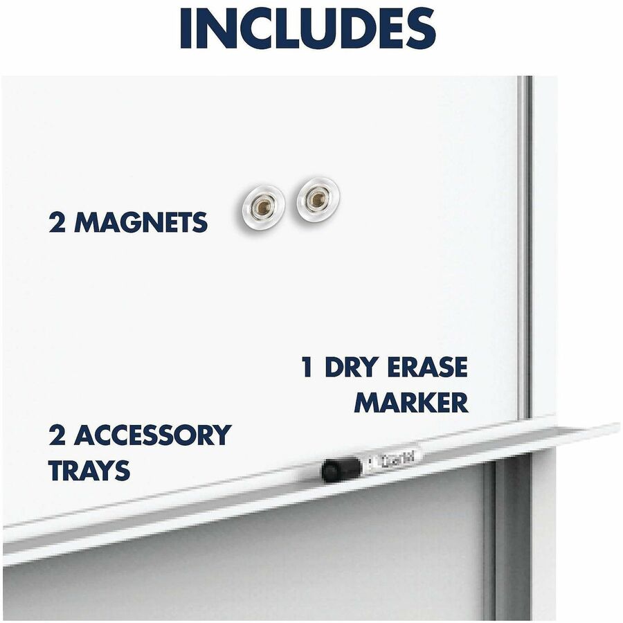 Quartet Motion DualTrack Mobile DryErase Easel 40" (3.3 ft