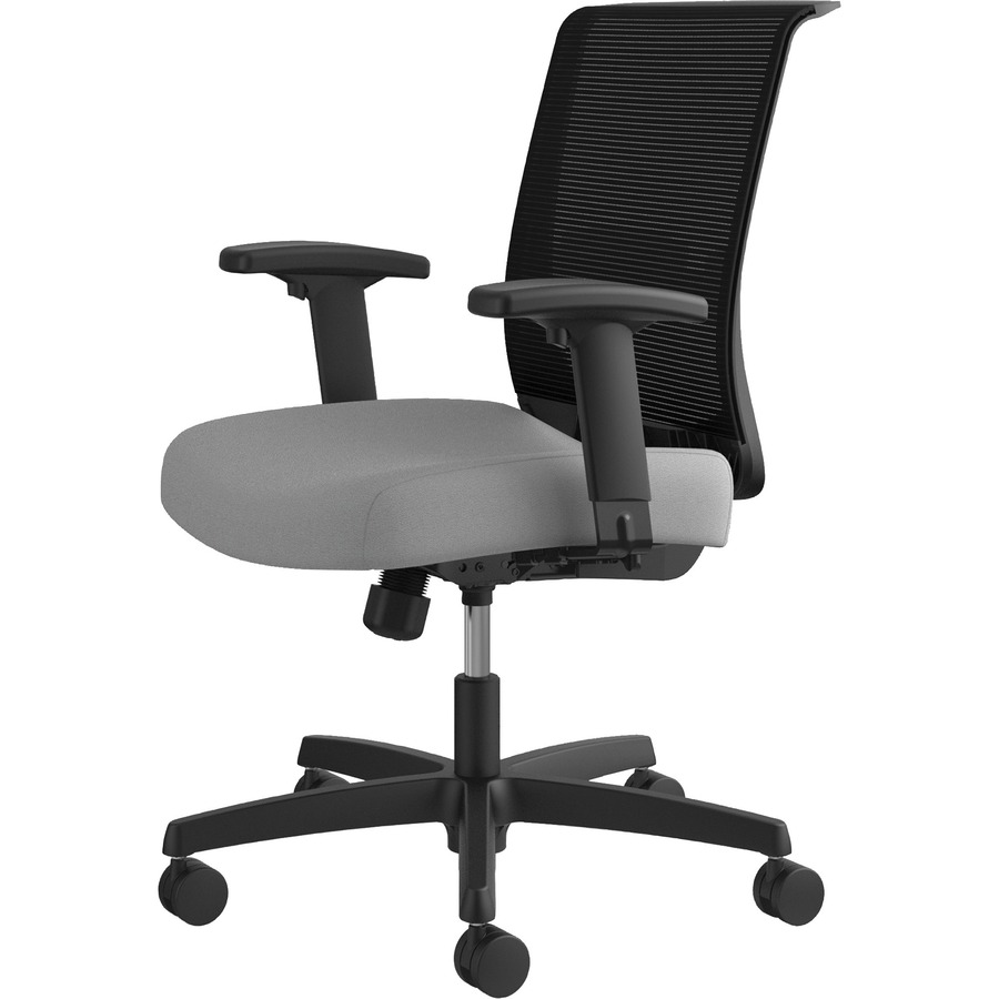 HON Convergence Task Chair Frost Fabric Seat Black Back Low Back