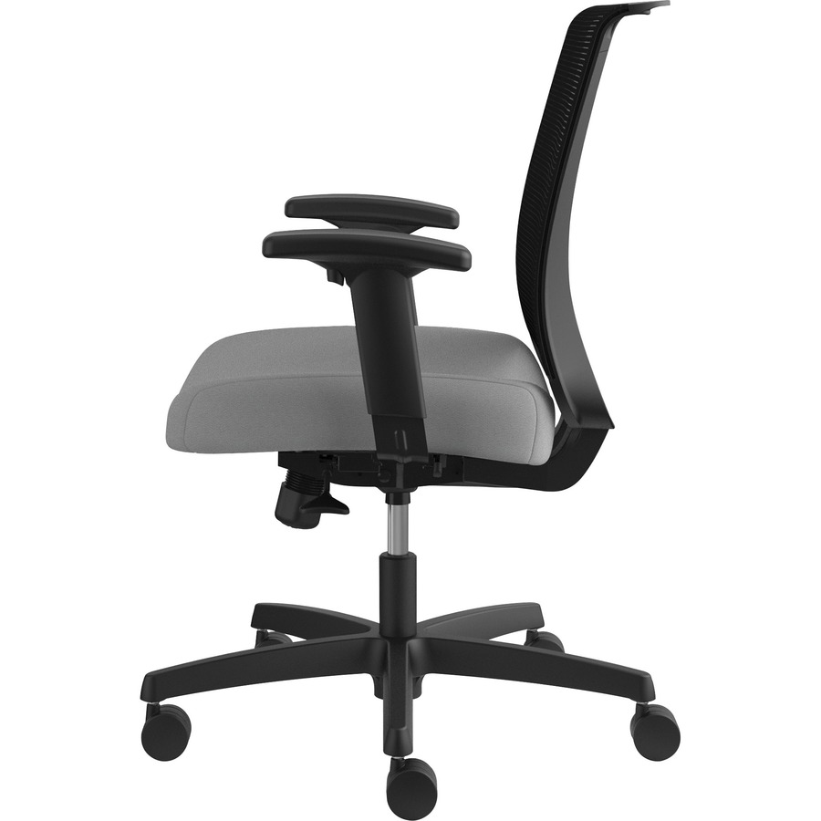HON Convergence Task Chair Frost Fabric Seat Black Back Low Back 5star Base Armrest
