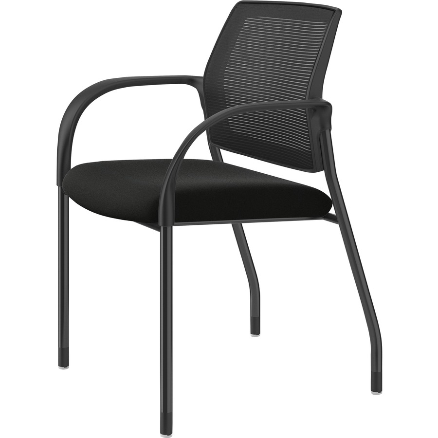 HON Ignition Chair Black Fabric Seat Black Mesh Back Black Steel
