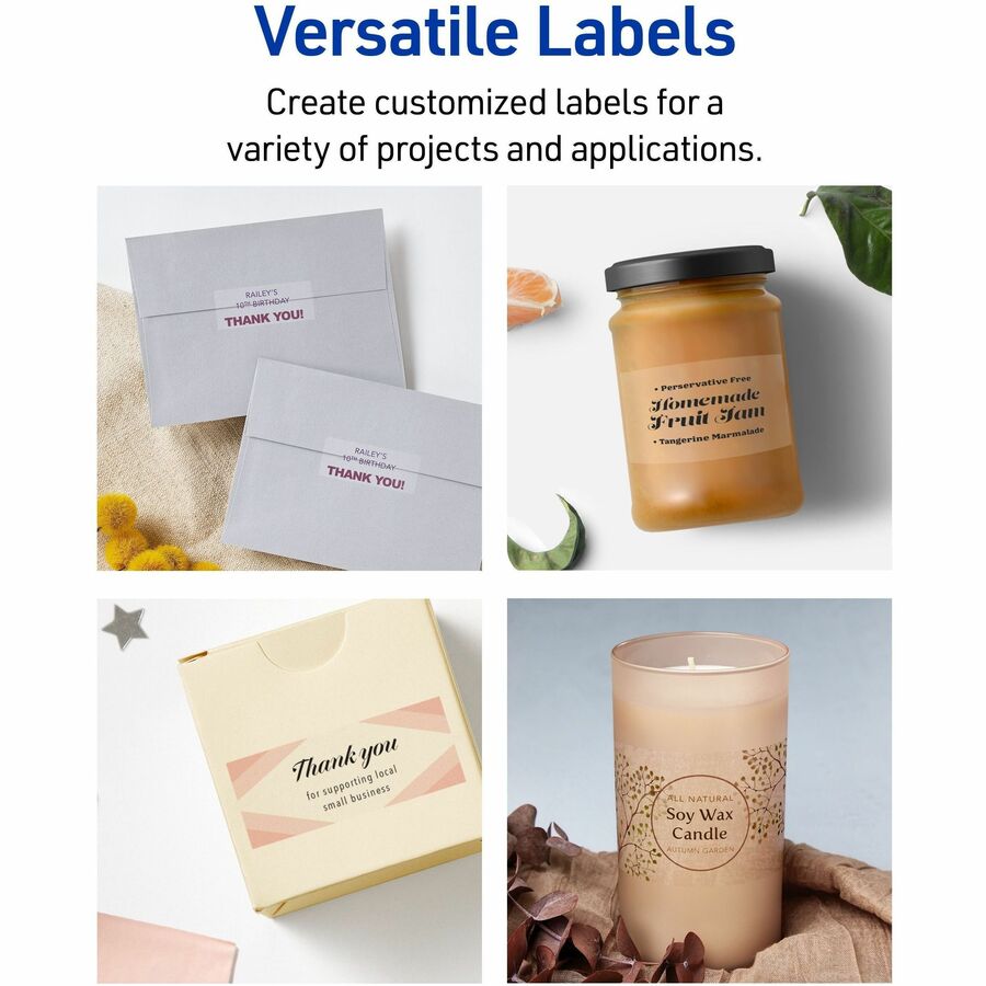 Avery® Easy Peel Inkjet Printer Mailing Labels 2" Width x 4" Length