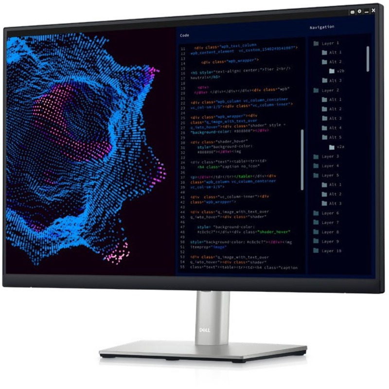 Dell P2423 24inch WLED LCD Monitor - 16:9 - Black, Silver - DELL-P2423