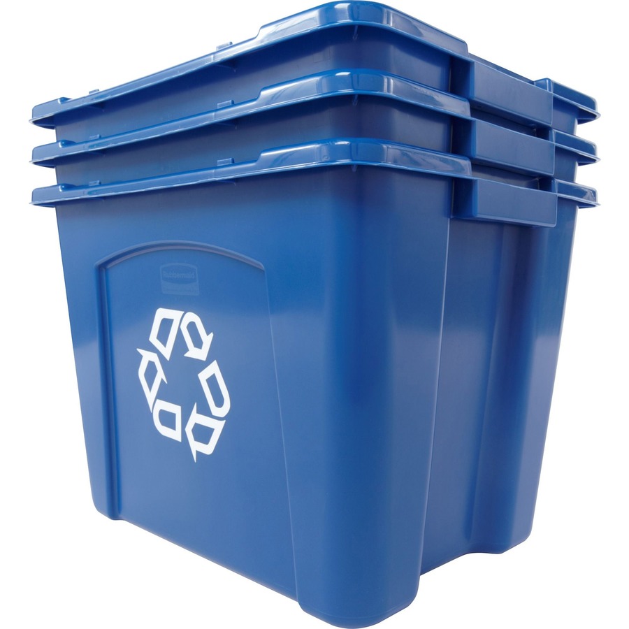 Rubbermaid Commercial 14gallon Recycling Box Recycling Bins