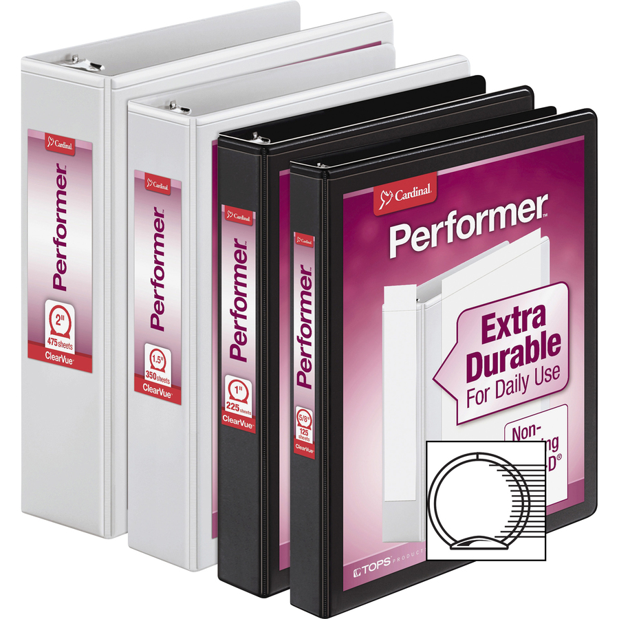 TOPS Performer ClearVue Round Ring Binder Presentation / View Binders
