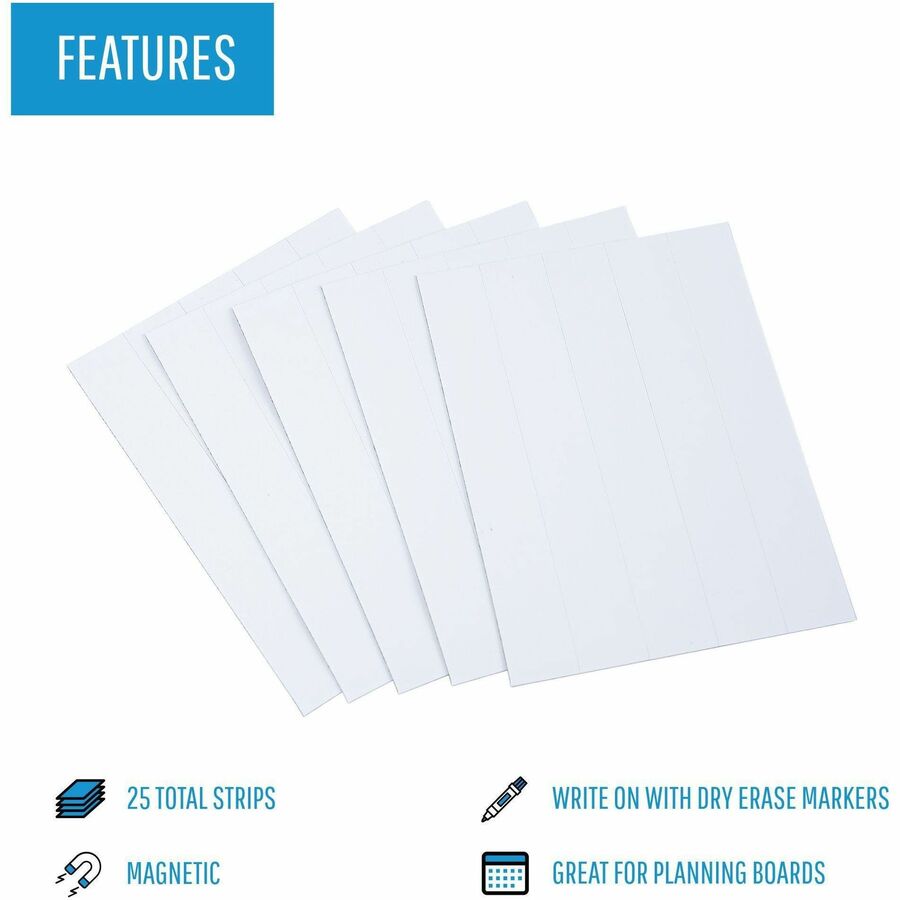 MasterVision 6" Dry Erase Strips