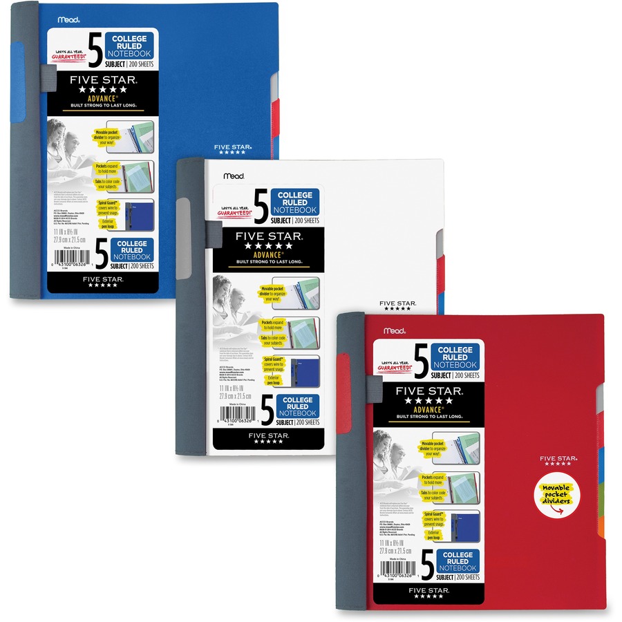 Mead College Ruled Subject Notebooks Notebooks ACCO Brands Corporation