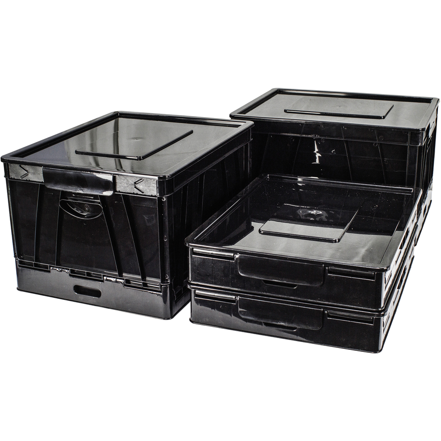 Storex Collapsible Storage Crate Storage Boxes & Containers Storex