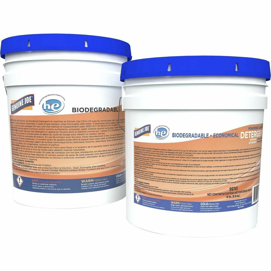 Genuine Joe Economical Powdered Laundry Detergent in Pail Laundry