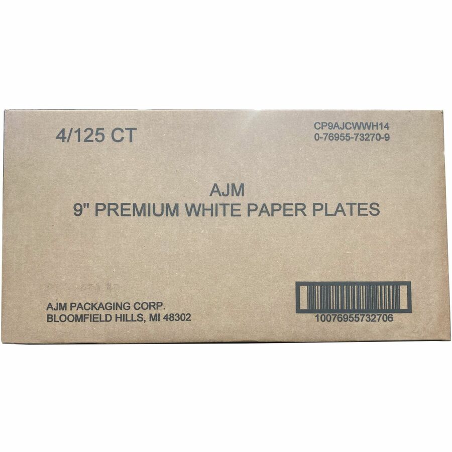 AJM 9" Dinnerware Paper Plates Plates AJM Packaging Corporation