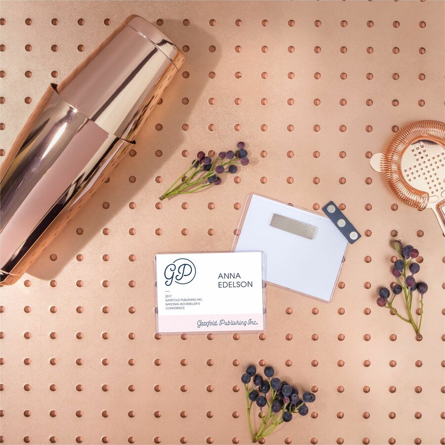 Avery® Secure Name Badges with Durable Plastic Holders and