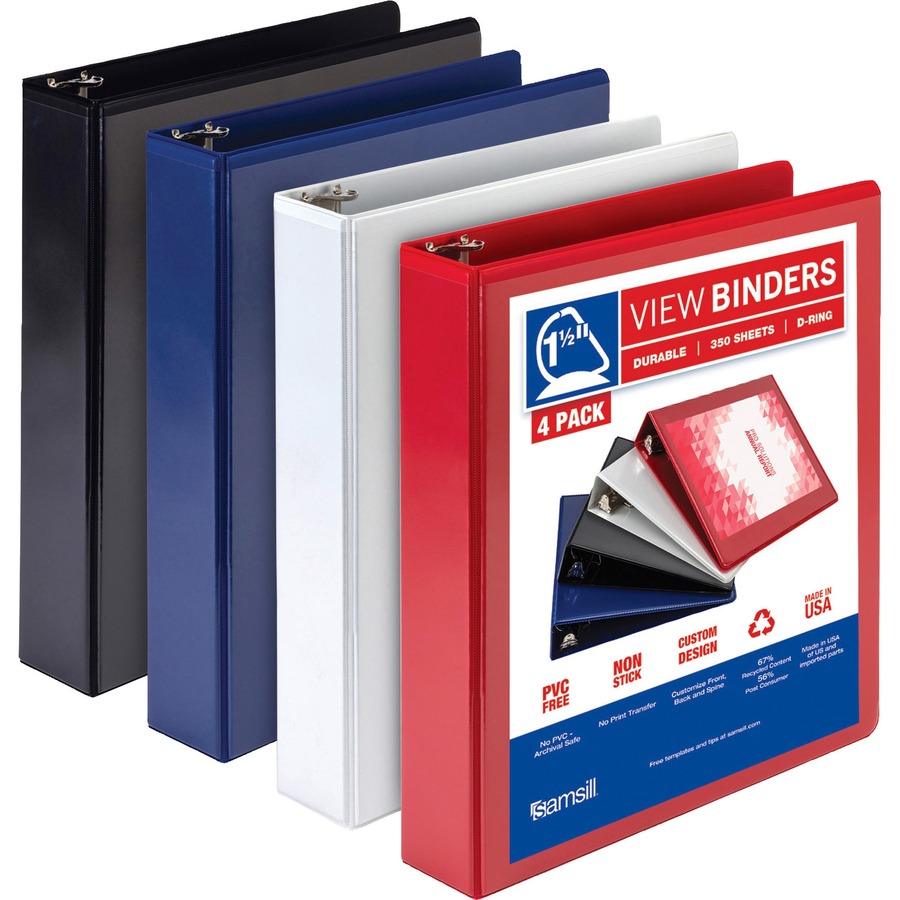 Samsill Durable View Binders Presentation / View Binders Samsill