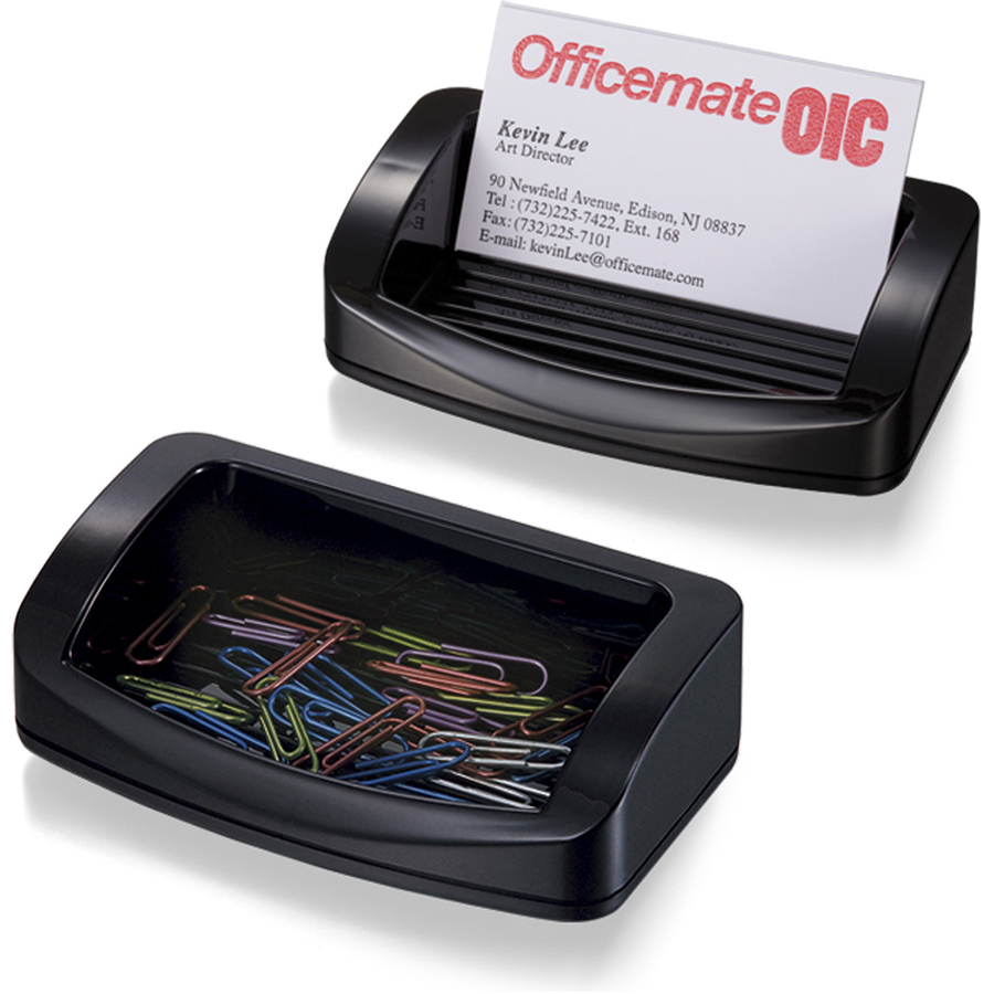 Officemate 2200 Series Business Card/Clip Holder Desktop Organizers