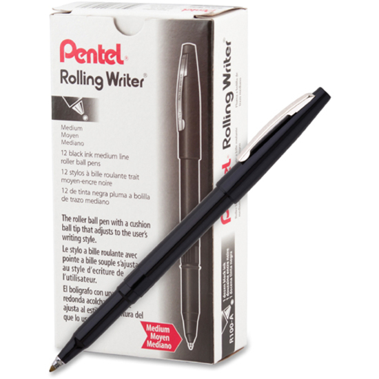 Pentel Rolling Writer Pens Medium Pen Point 0.8 mm Pen Point Size