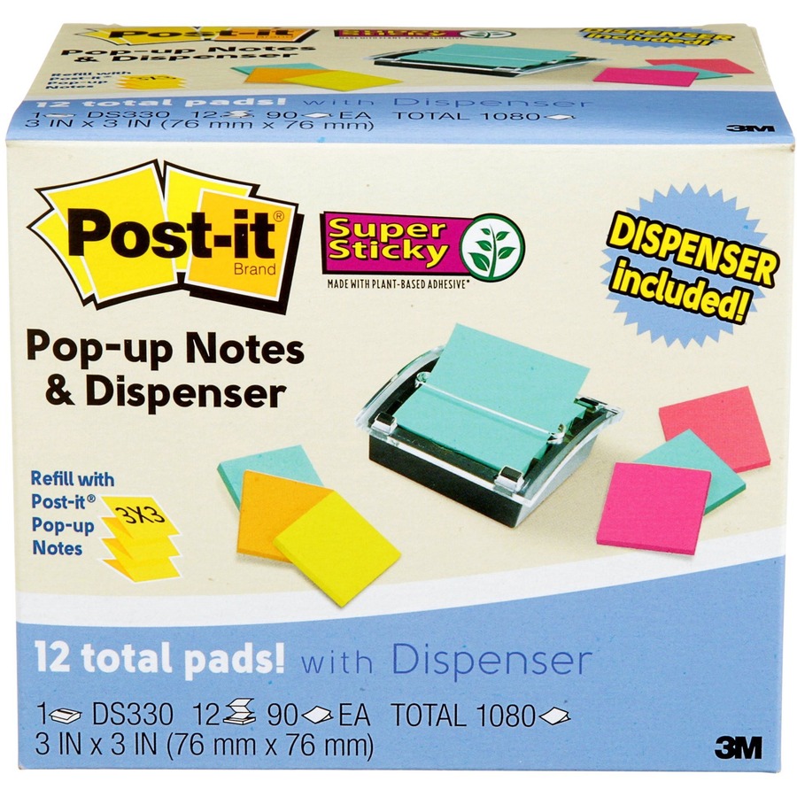 Postit® Super Sticky Dispenser Notes and Dispenser Adhesive Notes