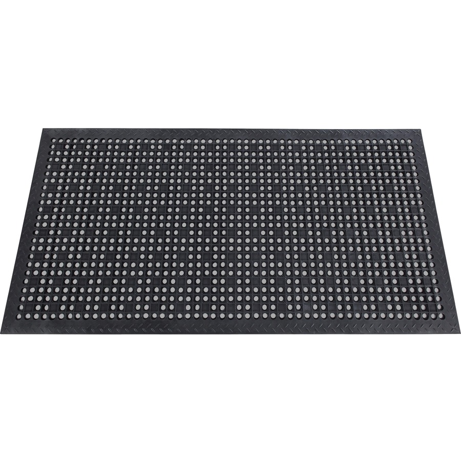 Genuine Joe VersaLite Antimicrobial Rubber Mat Indoor Mats