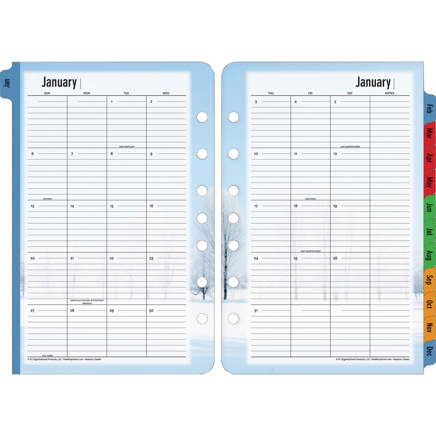 Franklin Covey Seasons 2PPW Weekly Planner Refill FDP37624
