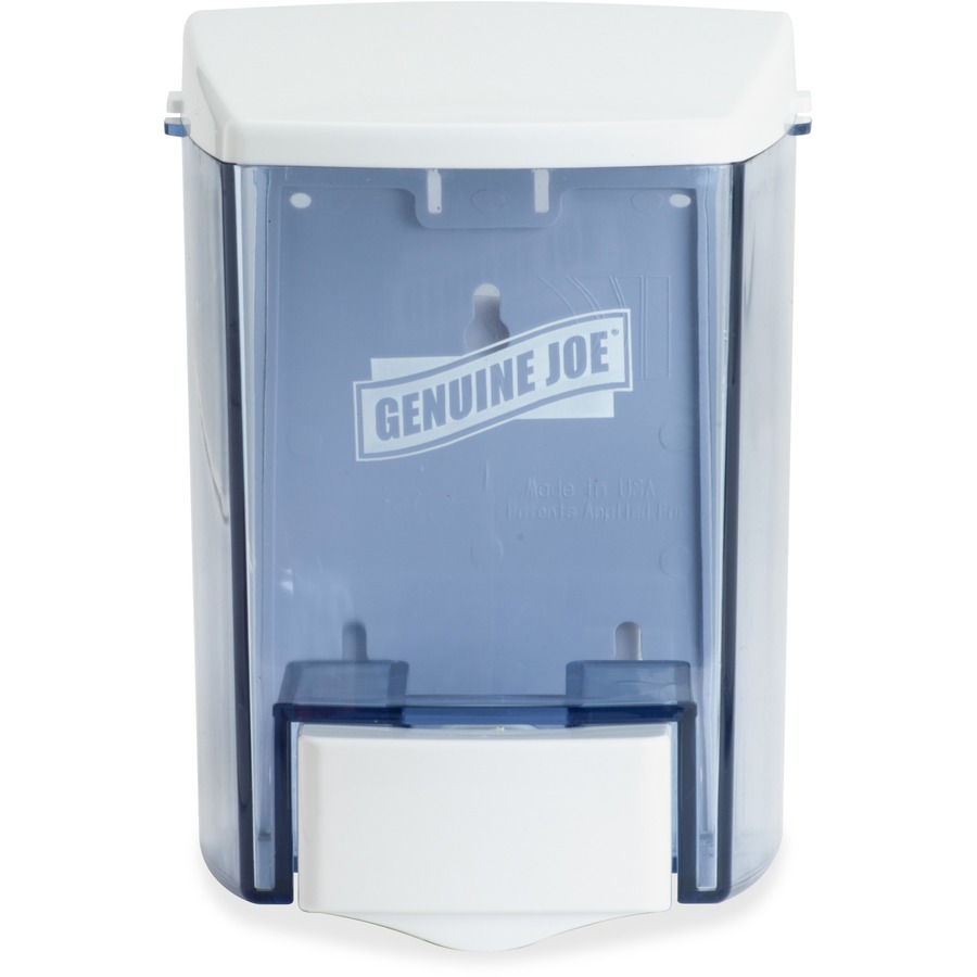 Genuine Joe 30 oz Soap Dispenser Manual 30 fl oz Capacity Seethrough Tank, Water